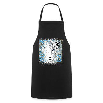 Cool Animal Print - Cooking Apron - black - Front - AI Model Male 185 dark (185cm)