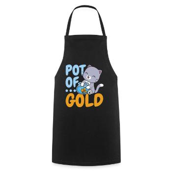 Goldpot Fish Aquarist Fish Farming Goldfish - Cooking Apron - black - Front - AI Model Male 185 dark (185cm)