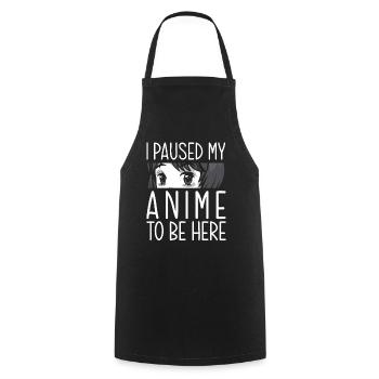 Anime Break Otaku Anime Lover Gift - Cooking Apron - black - Front - AI Model Male 185 dark (185cm)