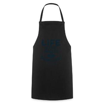 Live without Angles is Pointless Math Teacher - Cooking Apron - black - Front - AI Model Male 185 dark (185cm)