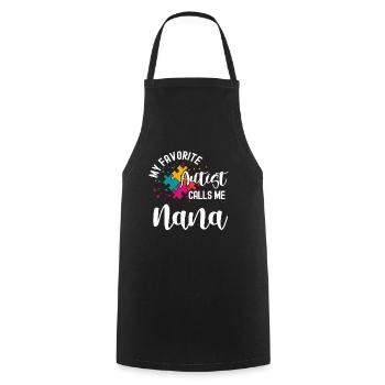 Autistic Tshirt Autimus Gift Asperger Children - Cooking Apron - black - Front - AI Model Male 185 dark (185cm)