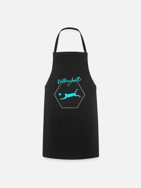 Volley-ball - Tablier de cuisine - noir