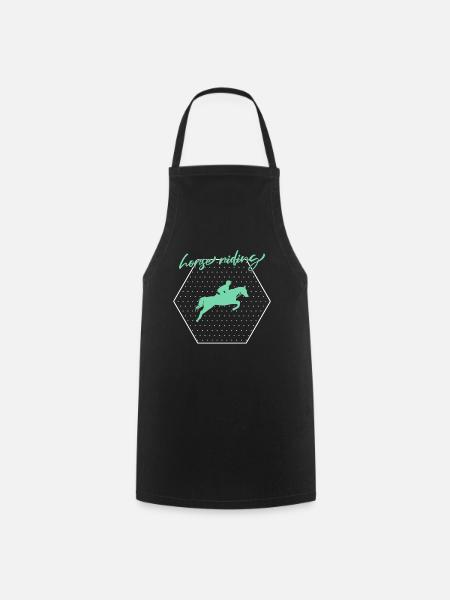 Équitation - Tablier de cuisine - noir