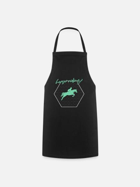 Équitation - Tablier de cuisine - noir