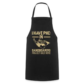Sandboarding Love Boardsport Sand Sand Dune Sandbo - Cooking Apron - black - Front - AI Model Male 185 dark (185cm)