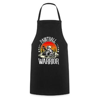 Paintball - Cooking Apron - black - Front - AI Model Male 185 dark (185cm)