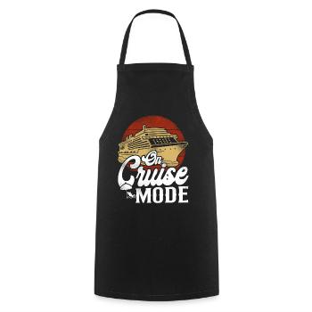 Cruise Ship Vacation Vintage On - Kochschürze - Schwarz - Vorne - AI Model Male 185 dark (185cm)