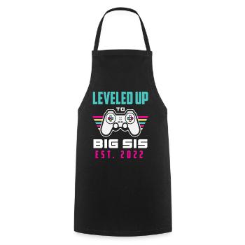 Gamer Jeux Vidéo Sœur 2022 - Tablier de cuisine - noir - Devant - AI Model Male 185 dark (185cm)