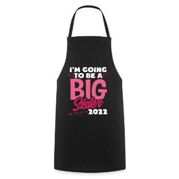 Offspring Sisters Siblings Gift - Cooking Apron - black - Front - AI Model Male 185 dark (185cm)