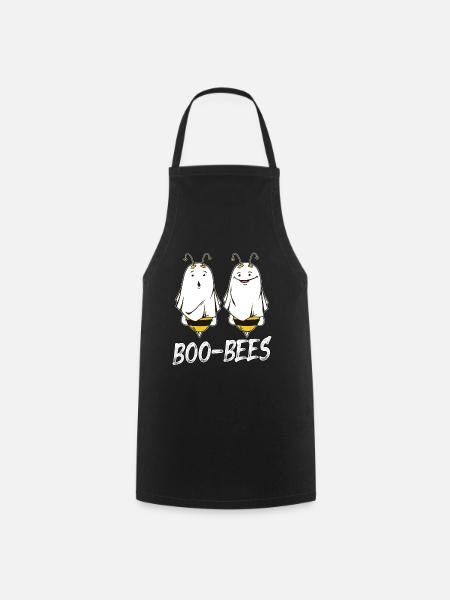 Boo Bees Geist Happy Halloween Bienen-Liebhaber - Kochschürze - Schwarz