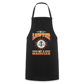 Profession lawyer! Lawyers Law Students Lawyer - Cooking Apron - black - Front - AI Model Male 185 dark (185cm)