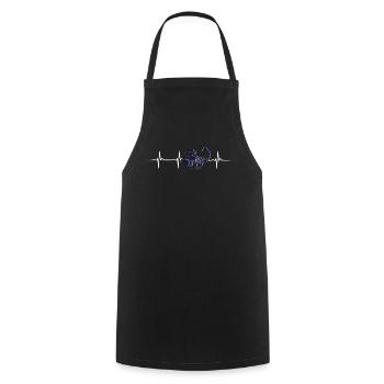 Battement de cœur scorpion - Tablier de cuisine - noir - Devant - AI Model Male 185 dark (185cm)