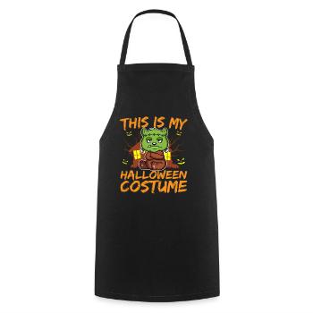Scary Creepy Animal This Is My Halloween Costume - Cooking Apron - black - Front - AI Model Male 185 dark (185cm)