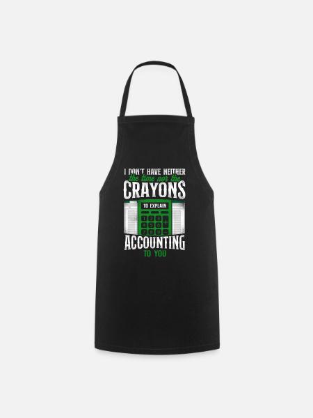 Accountant Bookkeeper Accounting - Cooking Apron - black