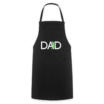 Golf Papa - Cooking Apron - black - Front - AI Model Male 185 dark (185cm)
