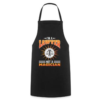 Profession lawyer! Lawyers Law Students Lawyer - Cooking Apron - black - Front - AI Model Male 185 dark (185cm)