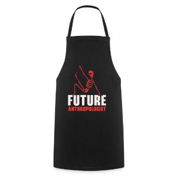 Future Anthropologist Science Anthropology - Cooking Apron - black - Front - AI Model Male 185 dark (185cm)