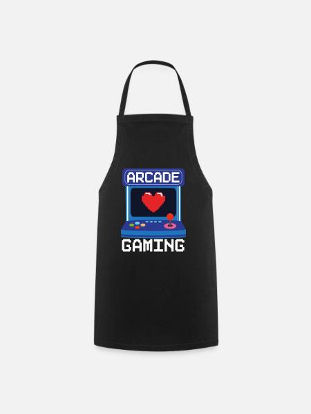 Arcade Spiele Videospiel Spiele Nerd Streamer - Kochschürze - Schwarz