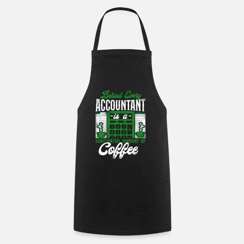 Accountant Bookkeeper Accounting - Cooking Apron - black