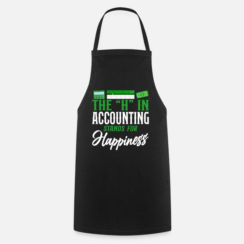 Accountant Bookkeeper Accounting - Cooking Apron - black