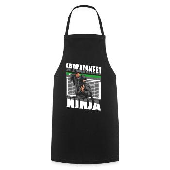 Comptable Comptable Comptable Comptabilité - Tablier de cuisine - noir - Devant - AI Model Male 185 dark (185cm)