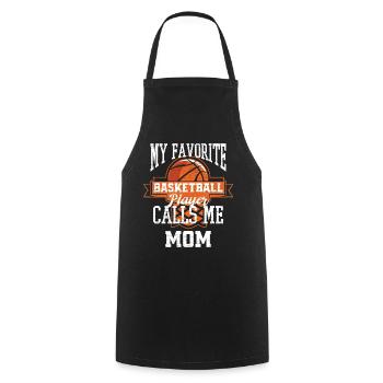 Basketball Mama Muttertag - Kochschürze - Schwarz - Vorne - AI Model Male 185 dark (185cm)