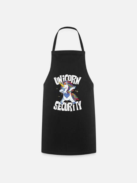 Unicorn security - Kochschürze - Schwarz