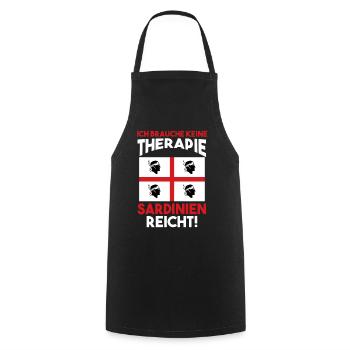 Sarde Sardische Flagge Sardegna Sardinien - Kochschürze - Schwarz - Vorne - AI Model Male 185 dark (185cm)