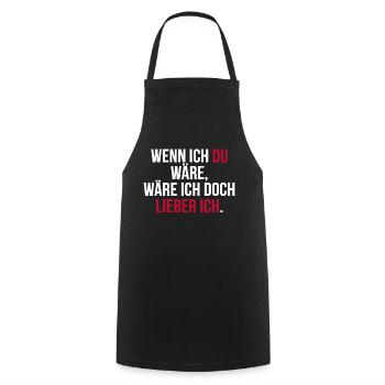 Lustiger Spruch Arrogant Witziges Spaß - Kochschürze - Schwarz - Vorne - AI Model Male 185 dark (185cm)
