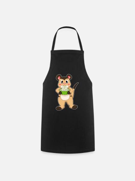 Erdmännchen Koch Ramen Kochen - Kochschürze - Schwarz
