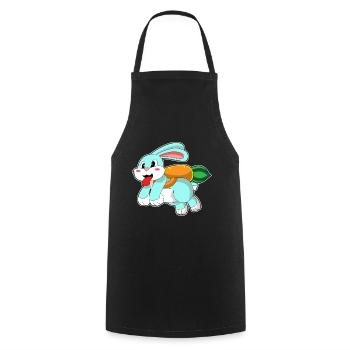 Rabbit Carrot - Cooking Apron - black - Front - AI Model Male 185 dark (185cm)