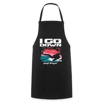 Diving Diver Gift - Cooking Apron - black - Front - AI Model Male 185 dark (185cm)