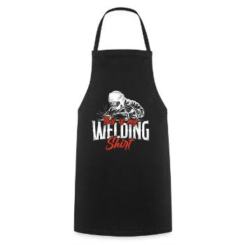 Soudage soudeur vintage C’est mon - Tablier de cuisine - noir - Devant - AI Model Male 185 dark (185cm)