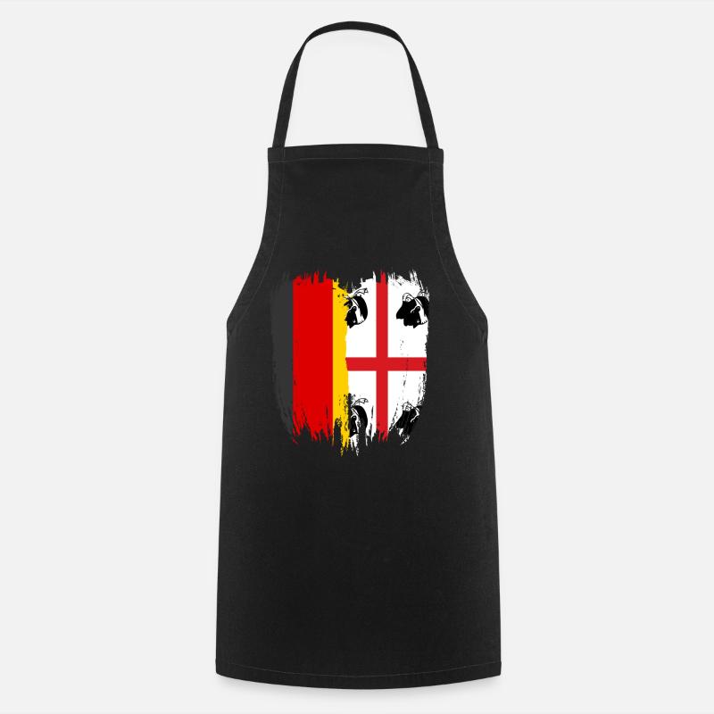 Sardinia Sardinian flag Sardegna Sardinia - Cooking Apron - black
