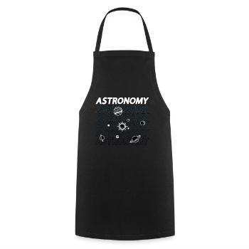 Astronomy Lovers Space Stars Universe Science - Cooking Apron - black - Front - AI Model Male 185 dark (185cm)