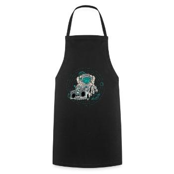 Astronomy Radio Space Stars Universe Music Lover - Cooking Apron - black - Front - AI Model Male 185 dark (185cm)
