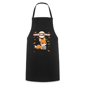 Trick Or Treat Scary Creepy Halloween Monster - Cooking Apron - black - Front - AI Model Male 185 dark (185cm)
