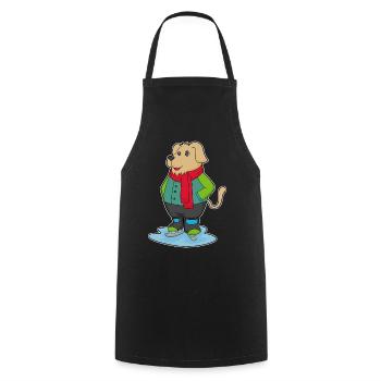 Hund Eislaufen Schlittschuhe - Cooking Apron - black - Front - AI Model Male 185 dark (185cm)