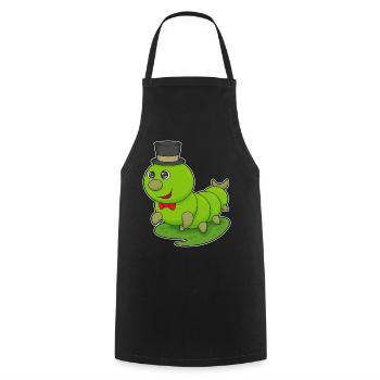 Chapeau haut-de-forme Gentleman Caterpillar - Tablier de cuisine - noir - Devant - AI Model Male 185 dark (185cm)