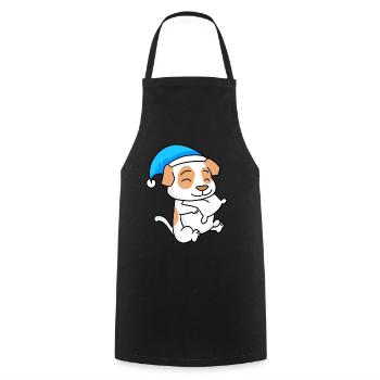 Dog Dog Breed Jack Russell Terrier - Cooking Apron - black - Front - AI Model Male 185 dark (185cm)