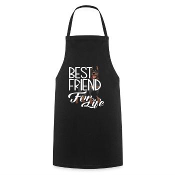 Dog Doberman Owner Friends - Cooking Apron - black - Front - AI Model Male 185 dark (185cm)