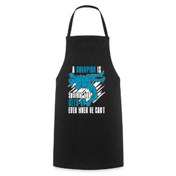 Catch Wrestling A Champion Is Someone Wrestler - Cooking Apron - black - Front - AI Model Male 185 dark (185cm)