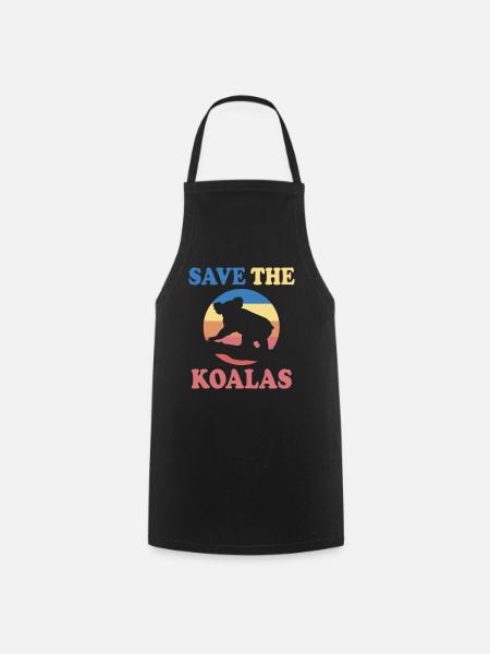 Save The Koalas Outfit - Kochschürze - Schwarz