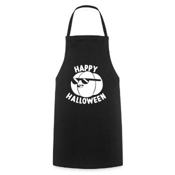 Halloween Happy Halloween Party I Funny Halloween - Cooking Apron - black - Front - AI Model Male 185 dark (185cm)