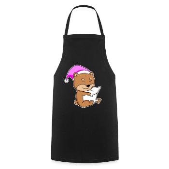 Dog dog breed Shiba Inu - Cooking Apron - black - Front - AI Model Male 185 dark (185cm)
