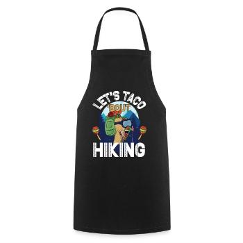 Let's Taco 'Bout Hiking - Kochschürze - Schwarz - Vorne - AI Model Male 185 dark (185cm)