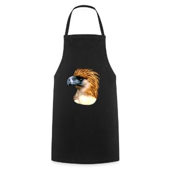 Aigle des singes - Tablier de cuisine - noir - Devant - AI Model Male 185 dark (185cm)