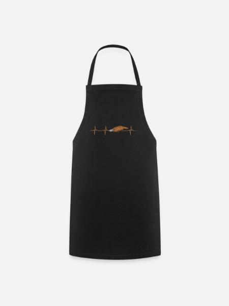 Platypus heartbeat - Cooking Apron - black