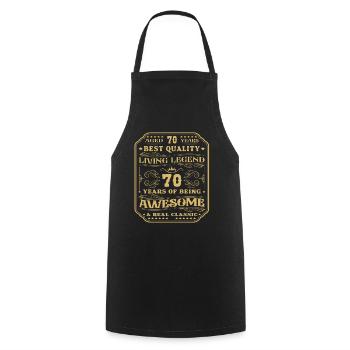 70 Geburtstag 70 Jahre Mann 70 jahre legende 70 - Kochschürze - Schwarz - Vorne - AI Model Male 185 dark (185cm)