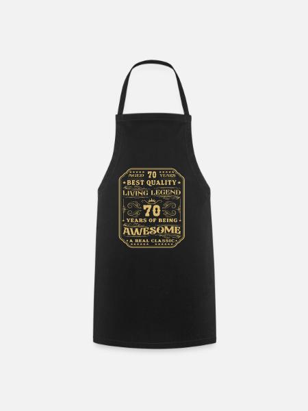 70 anniversaire 70 ans homme 70 ans légendaire 70 - Tablier de cuisine - noir